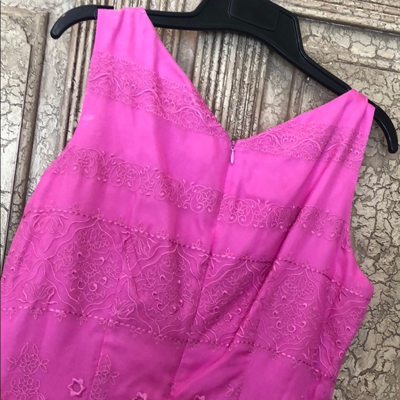 David warren Pink embroidered dress - Picture 4 of 7